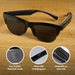Wireless UV Smart Bluetooth Built-in Speaker Glasses - OddTech Store 