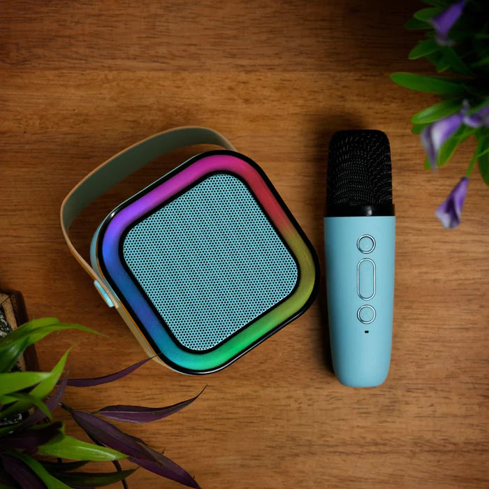 Mini Portable Karaoke Speaker + Wireless Mic