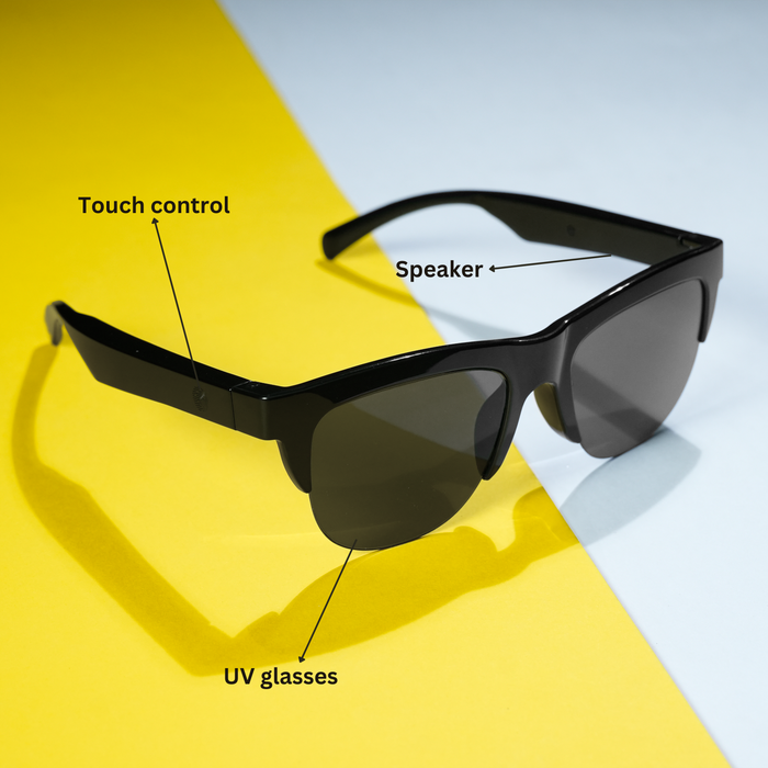 Wireless UV Smart Bluetooth Built-in Speaker Glasses - OddTech Store 