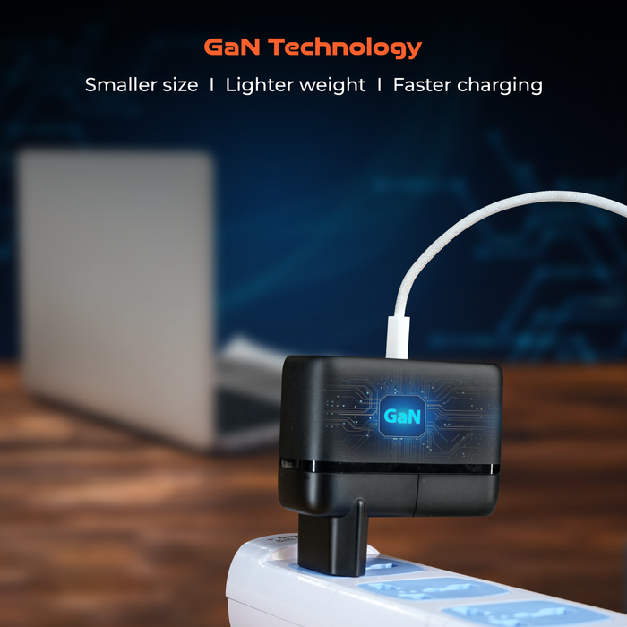 65W GaN charger with Replaceable Plug, US/EU/UK