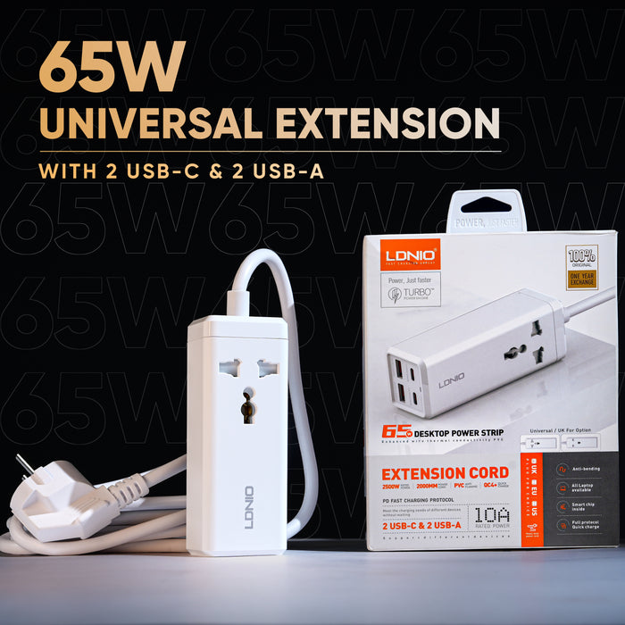 65W Multifunction Universal Power Adapter